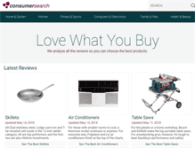 Tablet Screenshot of consumersearch.com